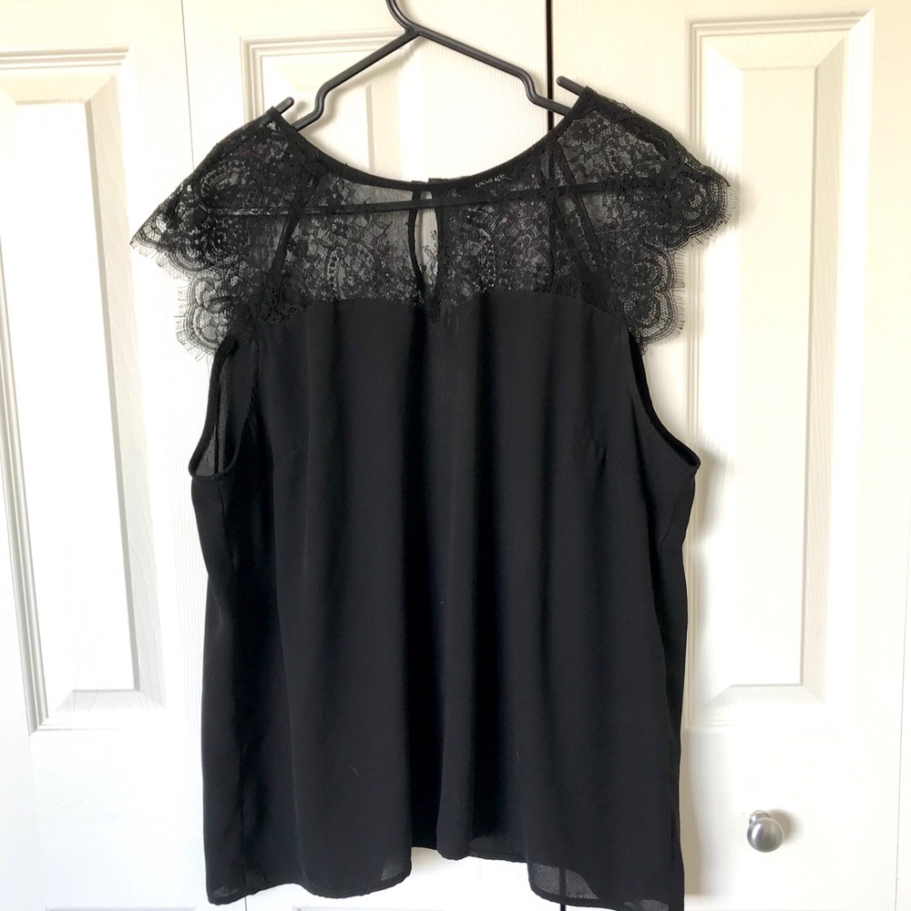 George sheer lace blouse